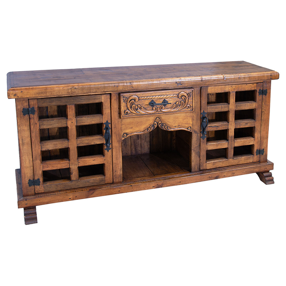 County Line Carved Sideboard - Light Brown