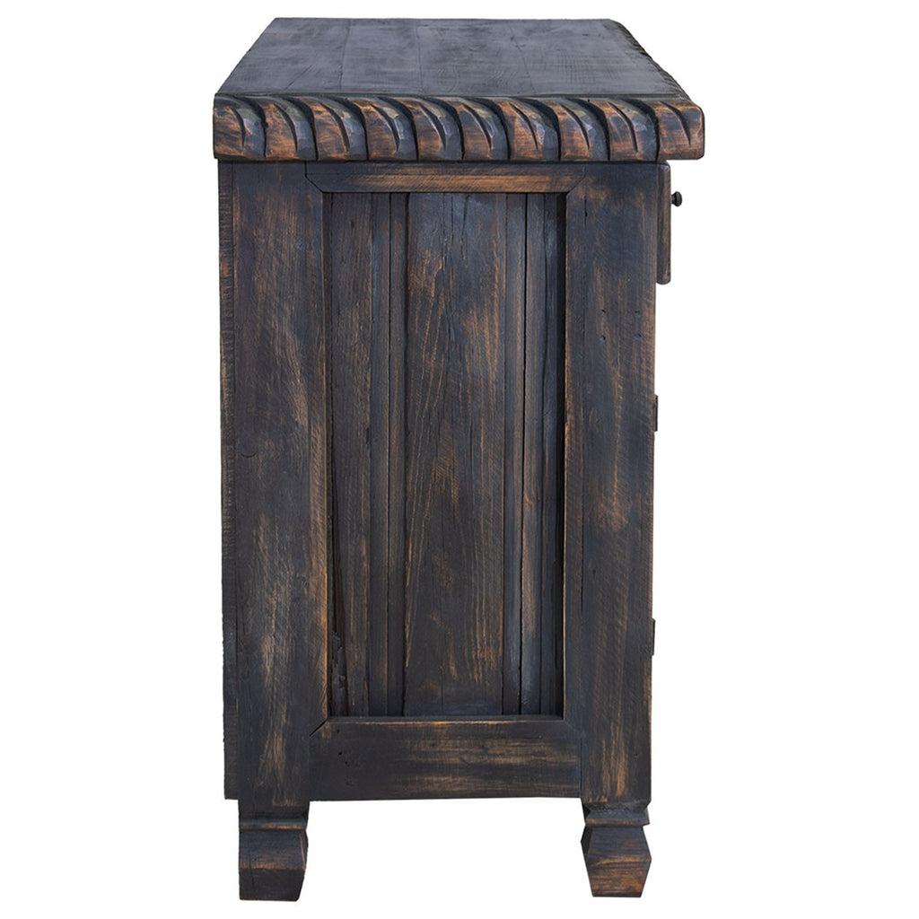 Snohomish Carved Cabinet - Black