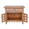 Weathered Dunes Carved Cabinet