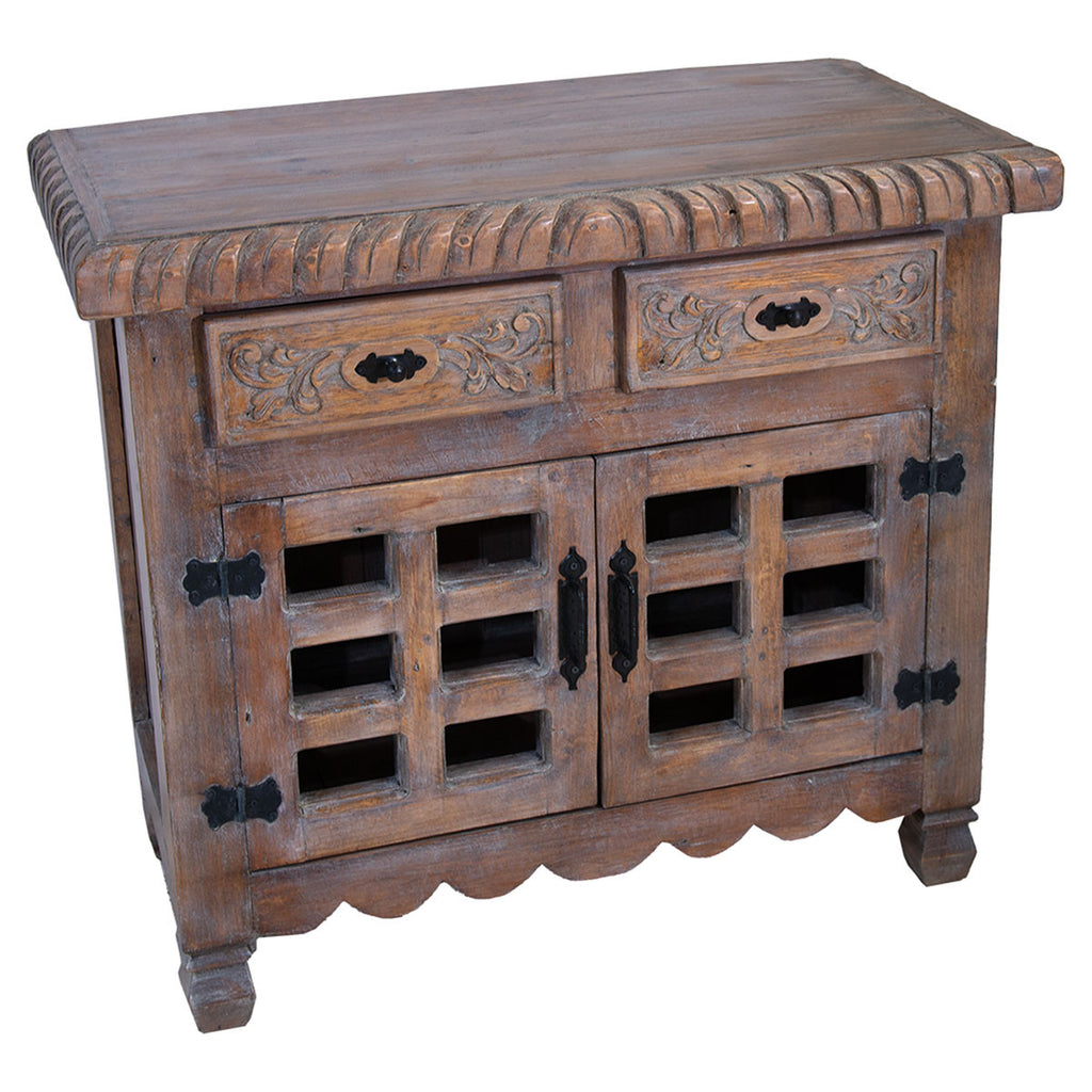 Snohomish Carved Cabinet - Natural