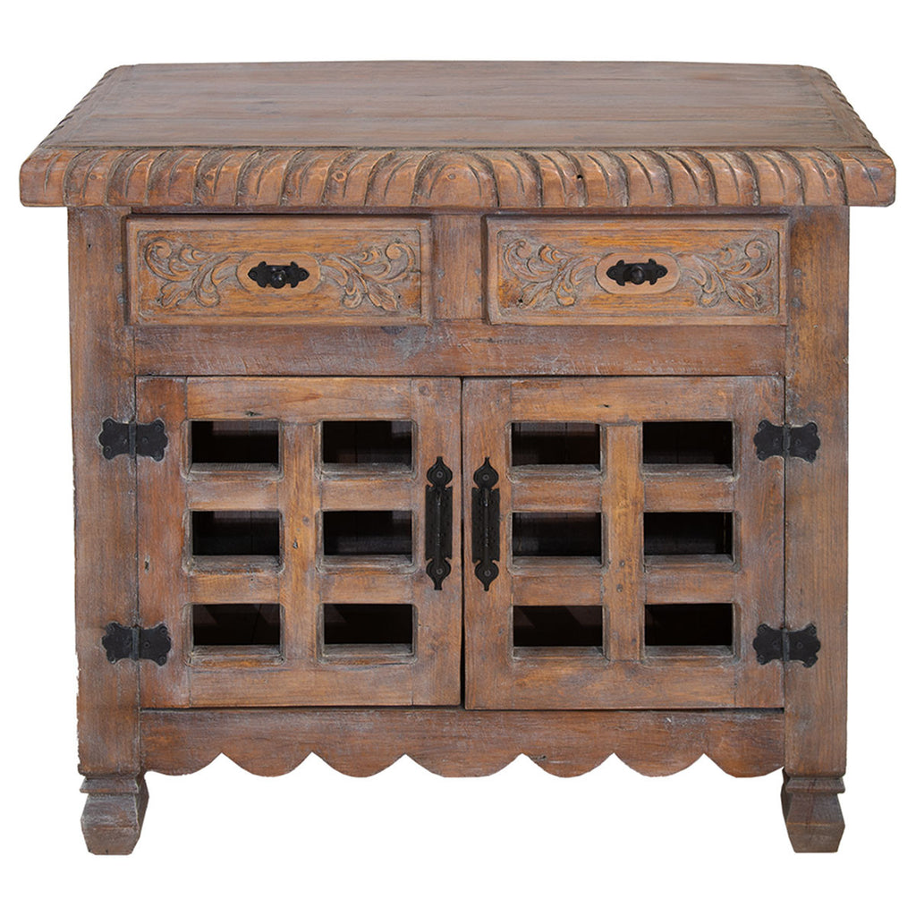 Snohomish Carved Cabinet - Natural
