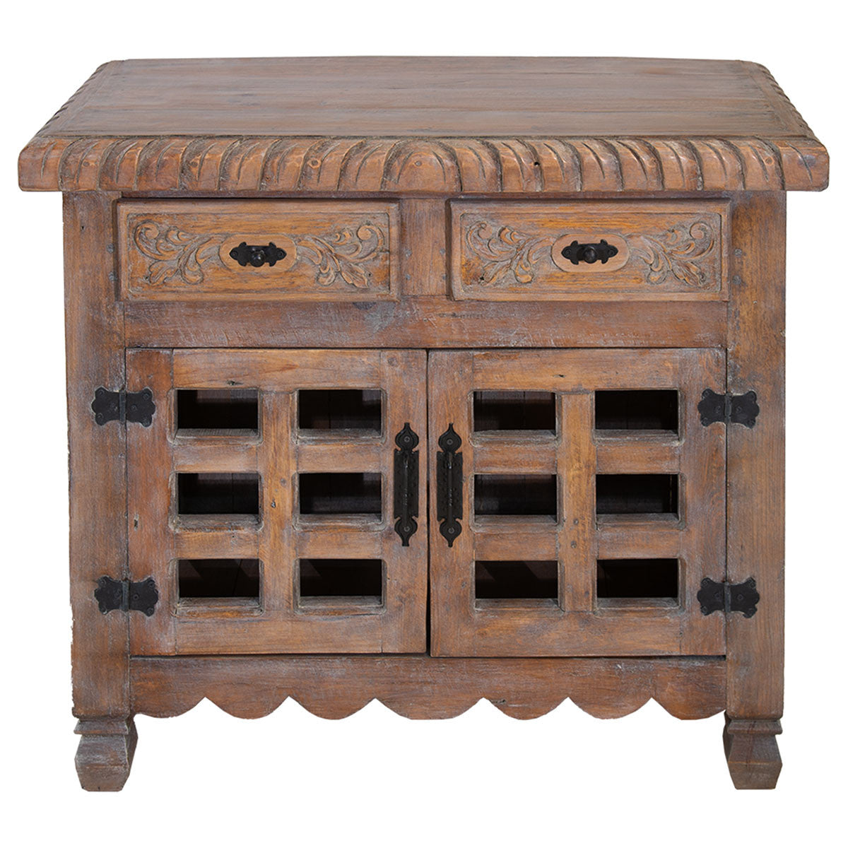 Snohomish Carved Cabinet - Natural