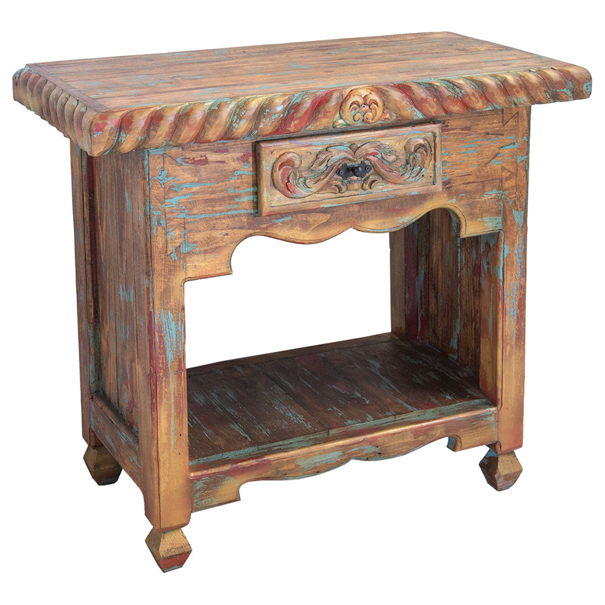 Lake Tahoe Carved Cabinet