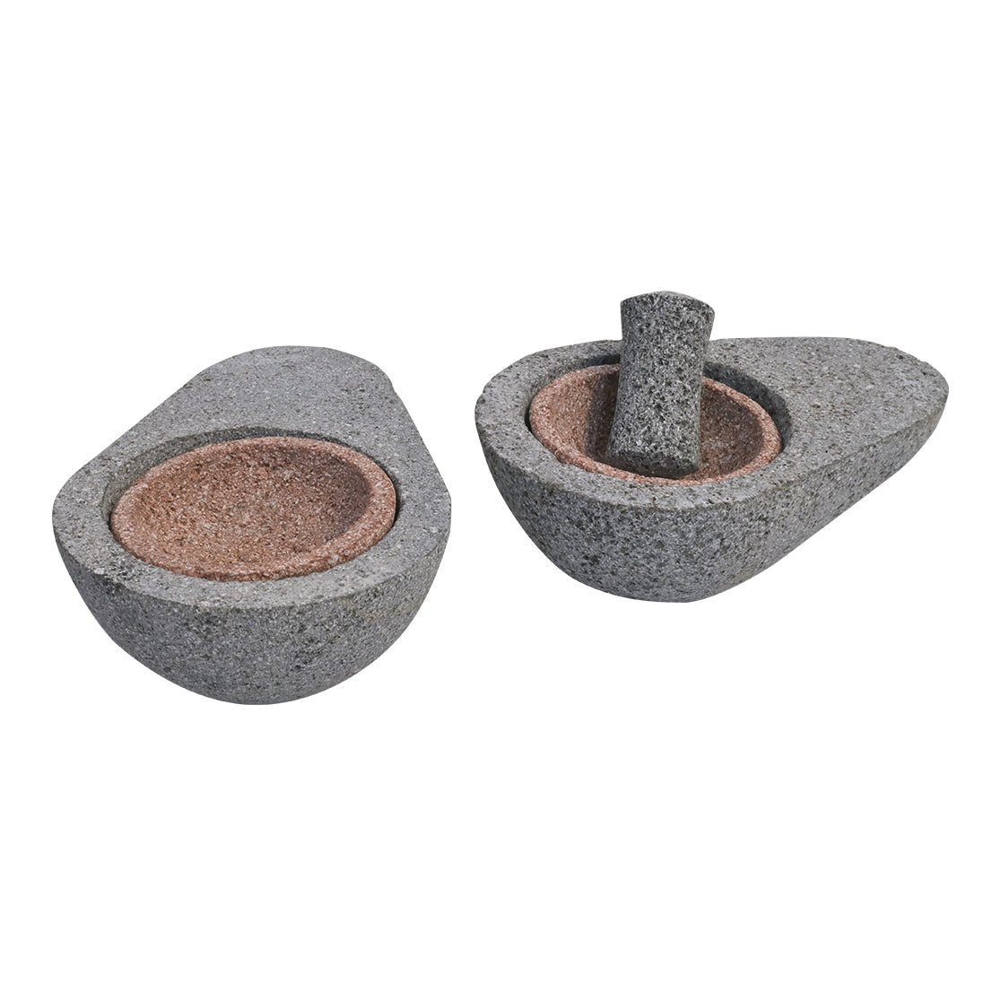 Lava Rock Avocado-Shaped Guacamole & Salsa Set