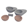 Lava Rock Avocado-Shaped Guacamole & Salsa Set
