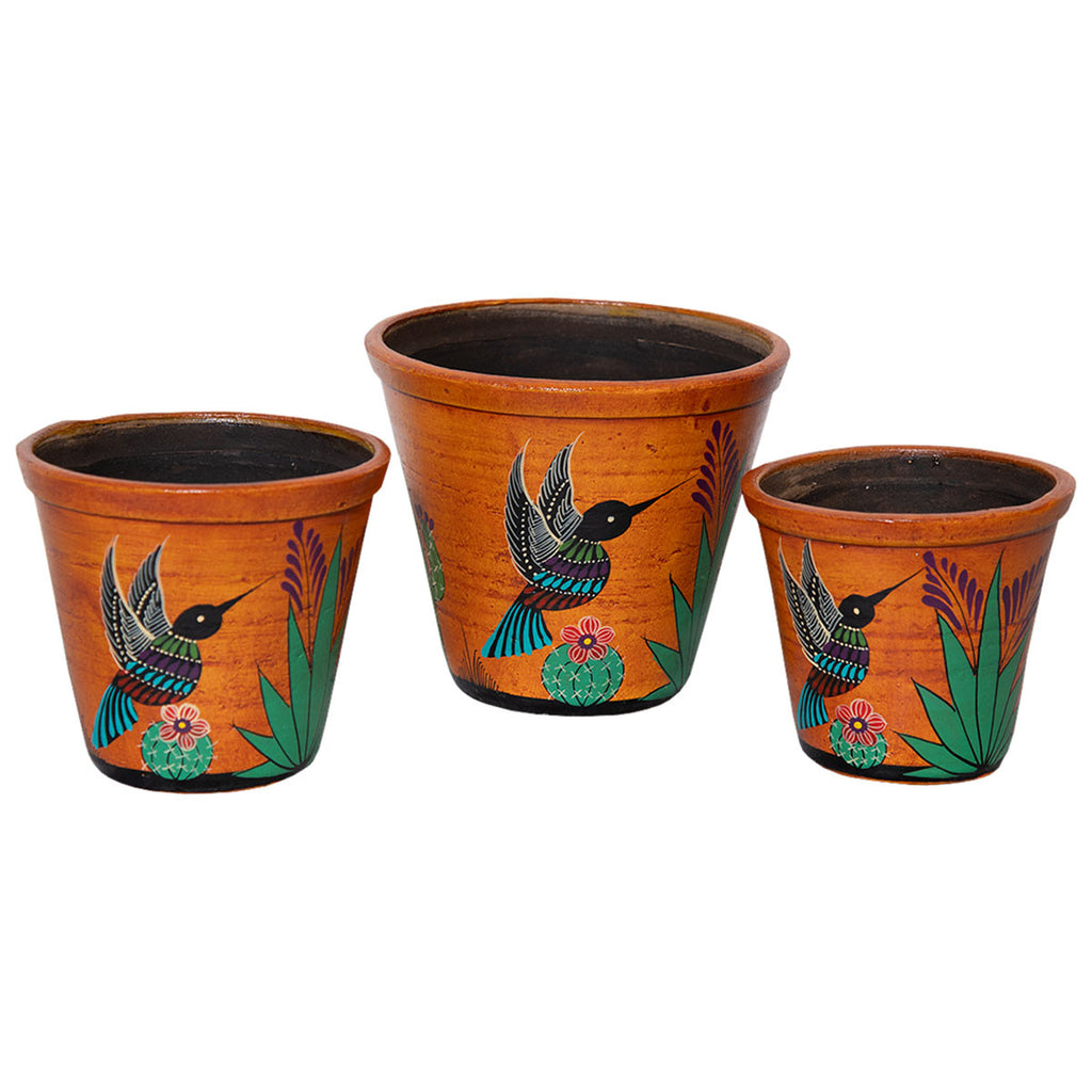 Desert Sky Hummingbird Planters - Set of 3 - Small