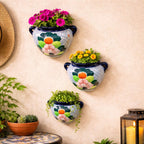 Desert Bloom Wall Planters - Set of 3