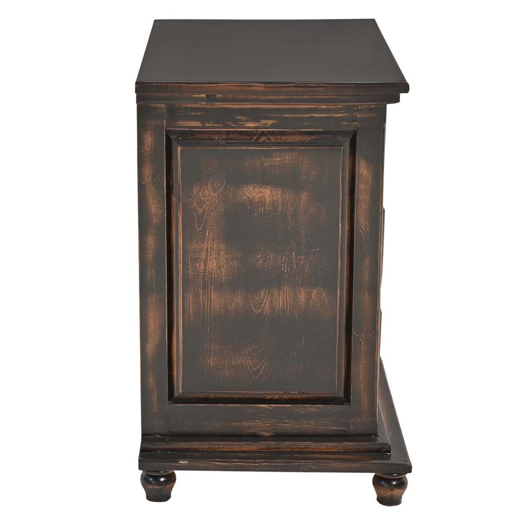 Midnight Riverside Triple Drawer Nightstand
