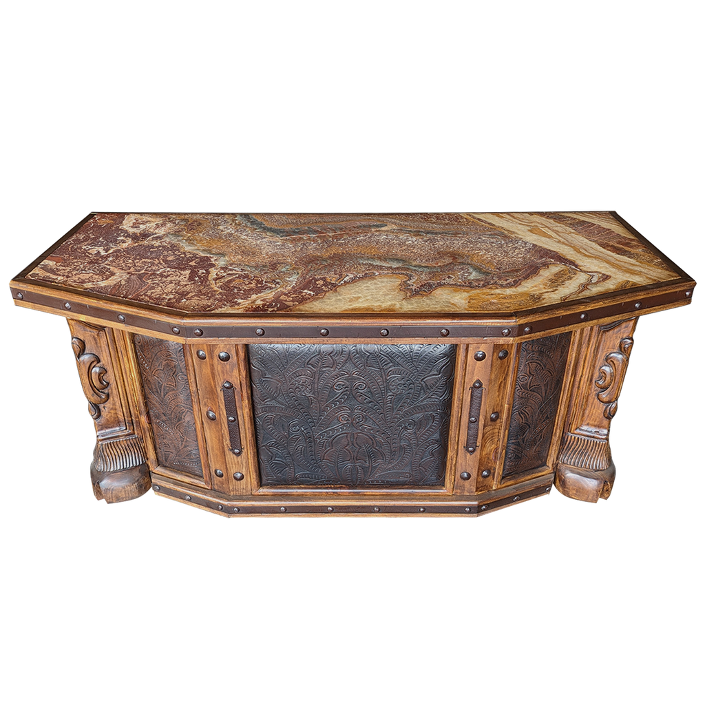 Marble & Leather Desk