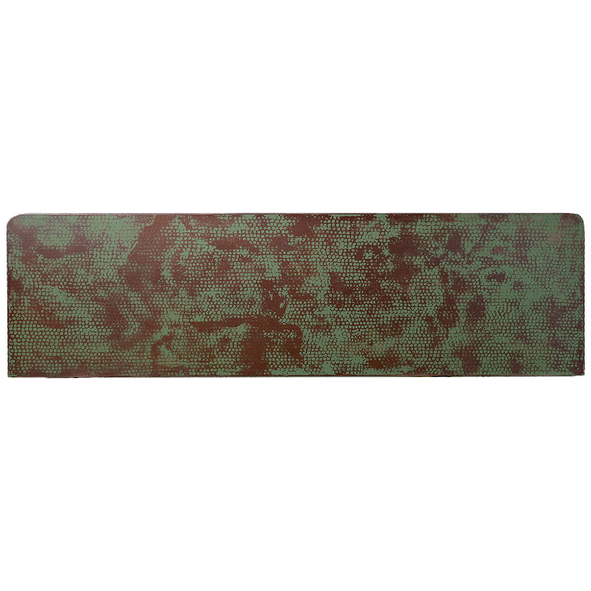 Long Ornate Rustic Copper Table