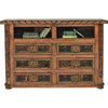 Texas Star Cowhide TV Stand
