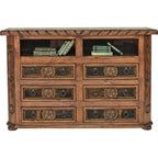 Texas Star Cowhide TV Stand