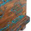 El Reno Reclaimed Wood Trunk with Turquoise Inlay