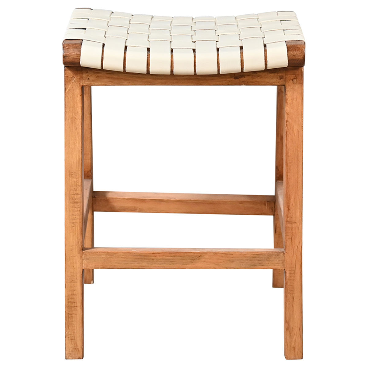 Tupelo Braided Leather Barstool