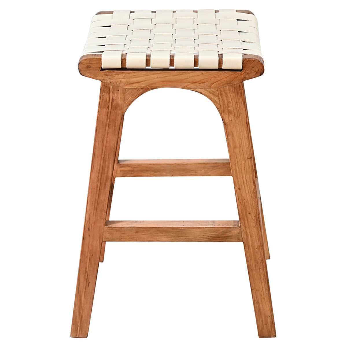 Tupelo Braided Leather Barstool