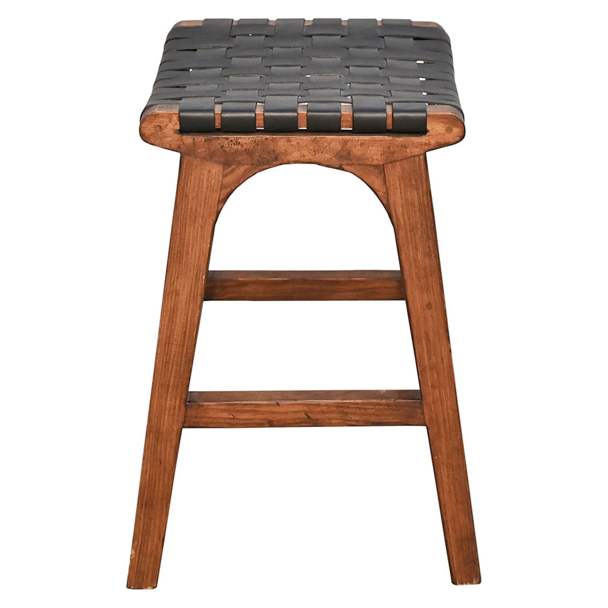 Tupelo Braided Leather Barstool