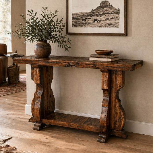 Topeka Pedestal Sofa Table