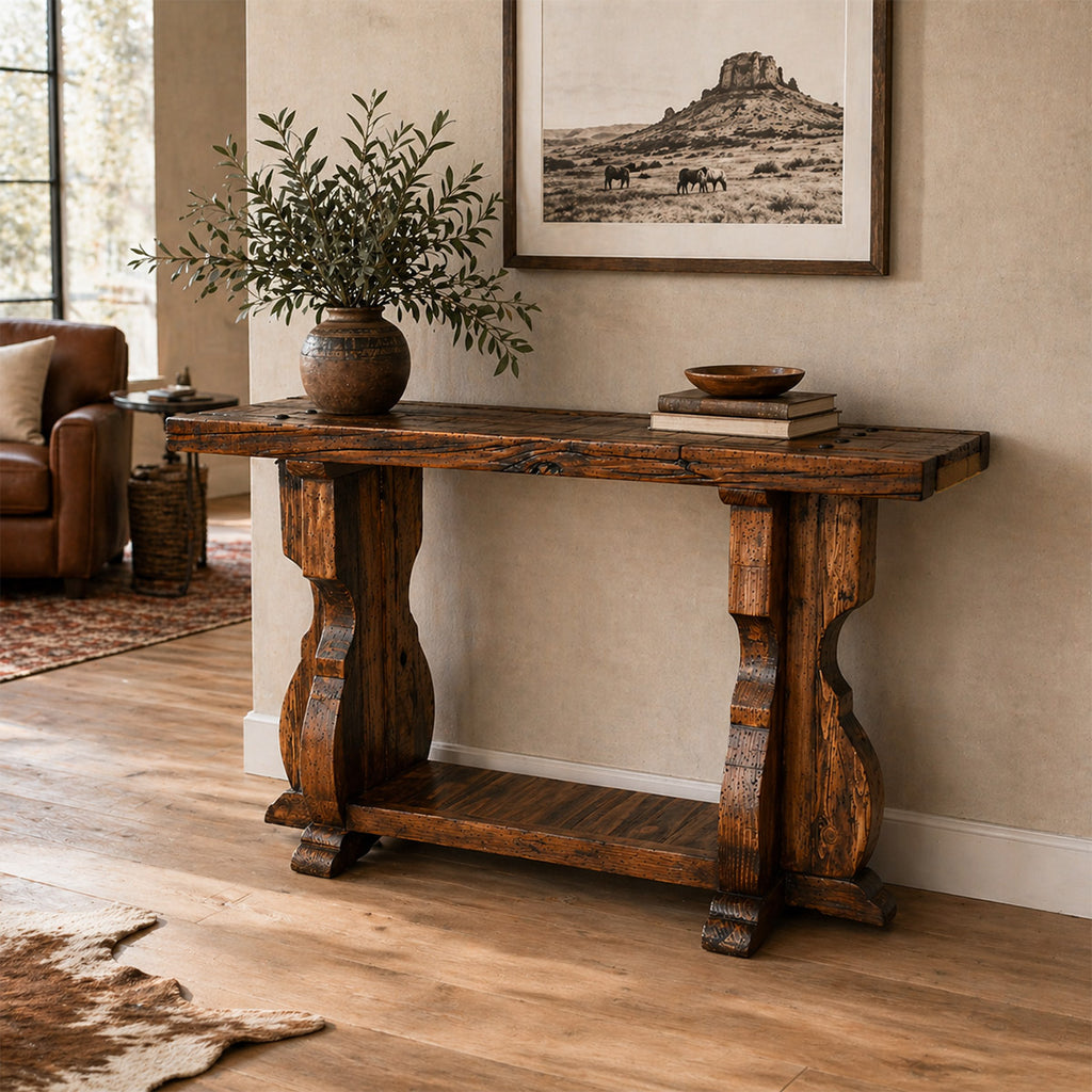 Topeka Pedestal Sofa Table
