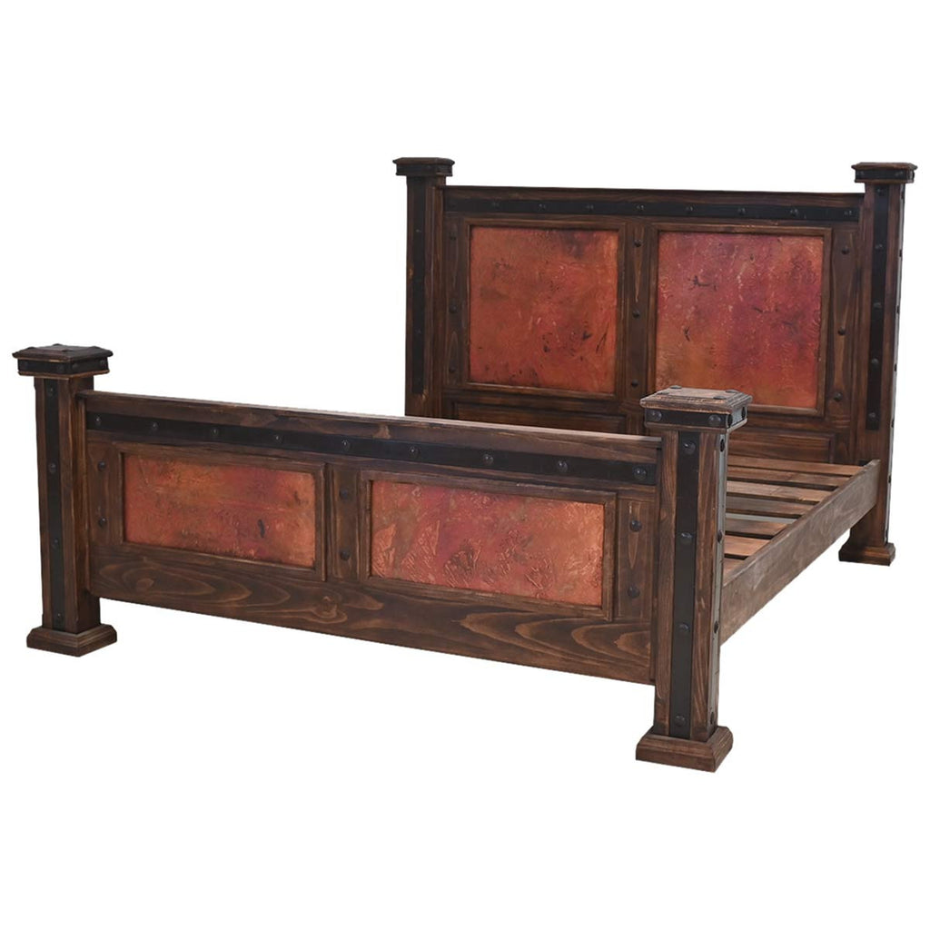 Natural Patina Copper Bed - King