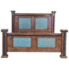 Turquoise Patina Copper Bed - King