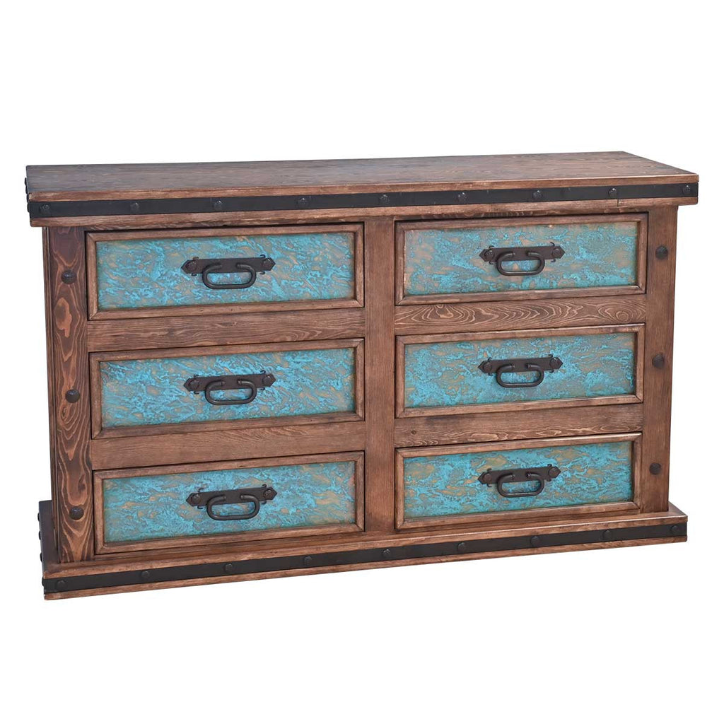 Turquoise Patina Dresser