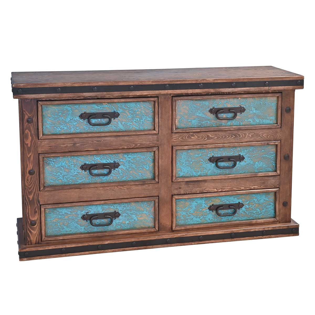 Turquoise Patina Dresser