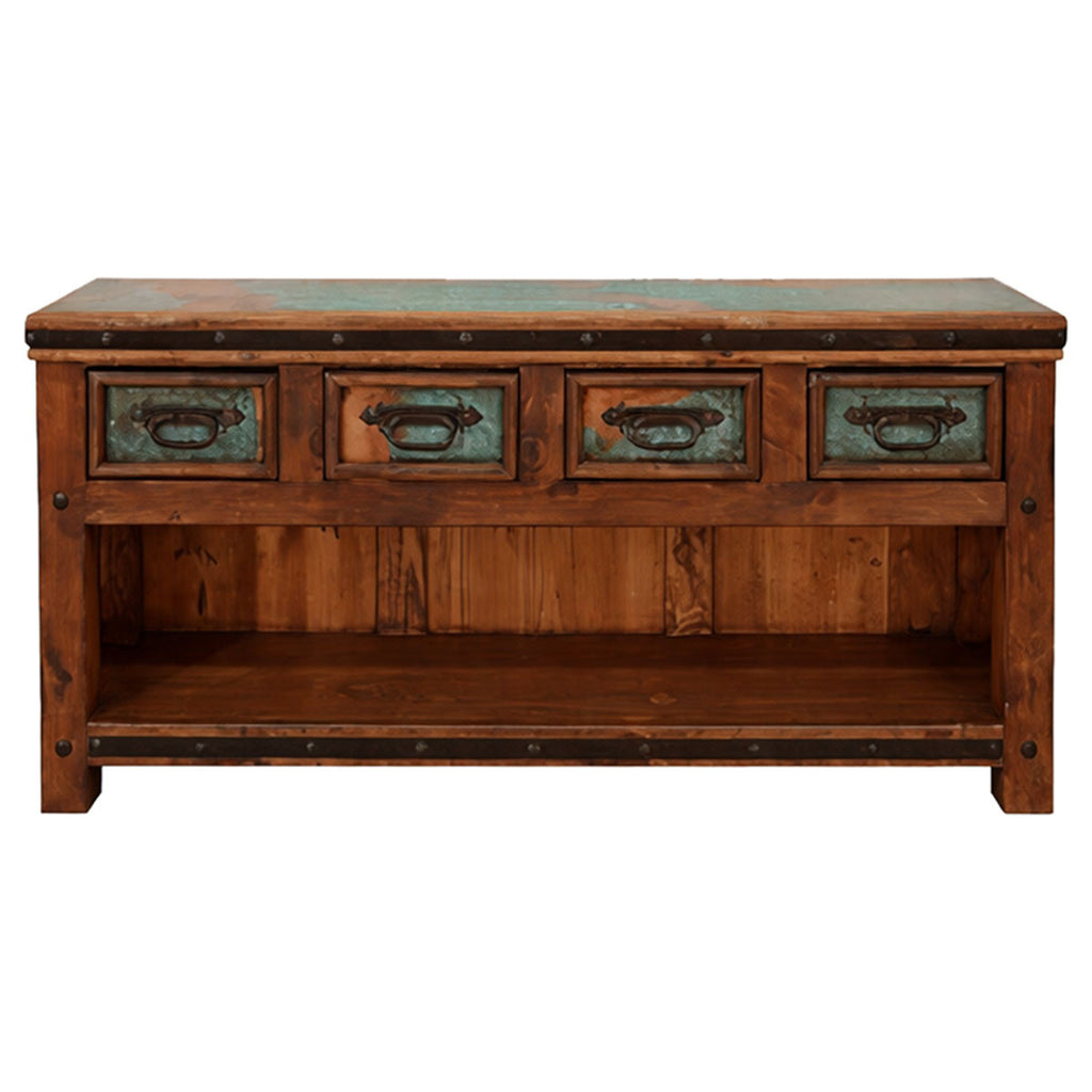 Benjamin Console with Copper Top