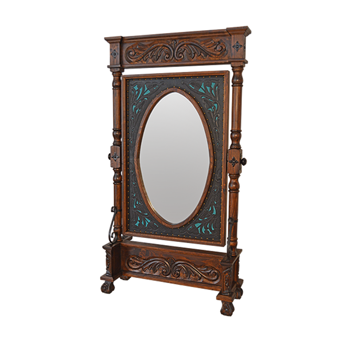 Turquoise Reflections Mirror