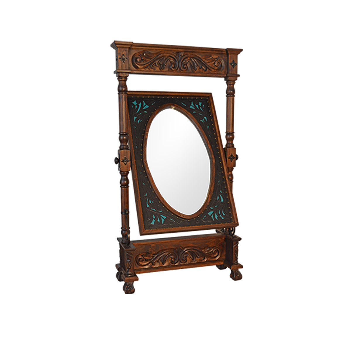 Turquoise Reflections Mirror