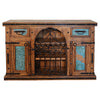 Carson City Copper-Top Buffet & Wine Cabinet