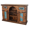 Carson City Copper-Top Buffet & Wine Cabinet