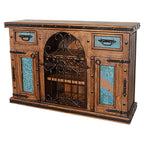 Carson City Copper-Top Buffet & Wine Cabinet