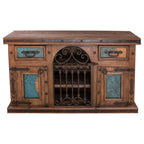Carson City Copper-Top Buffet & Wine Cabinet
