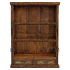 Lake House Wood Bookshelves with Copper Detail