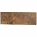 Excavator Wood Bar with Stone Top and Beaten Metal Inserts