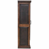 Scouter Wood Storage Cabinet with Tooled Leather Detail