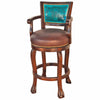Canyon City Leather Barstool