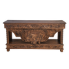 Cowhide Saddlehorn Console