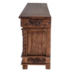 Cowhide Saddlehorn Console