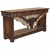Cattle Baron Lift-Top Console with Hand Carved Longhorn