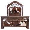 Cattle Baron Iron & Cowhide Bed - Queen