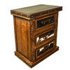 Brindle Leather Nightstand