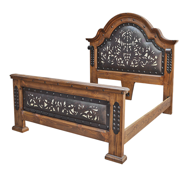 North Fork Tooled Leather Bed - King