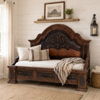 Palo Alto Tooled Leather Daybed