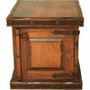 Daybreak Wood End Table with Iron Detail