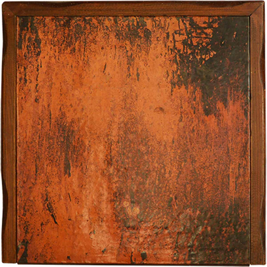 Daybreak Wood End Table with Iron Detail
