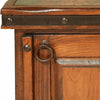 Daybreak Wood End Table with Iron Detail