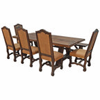Shepherd Dining Chair with Tooled Leather Panel