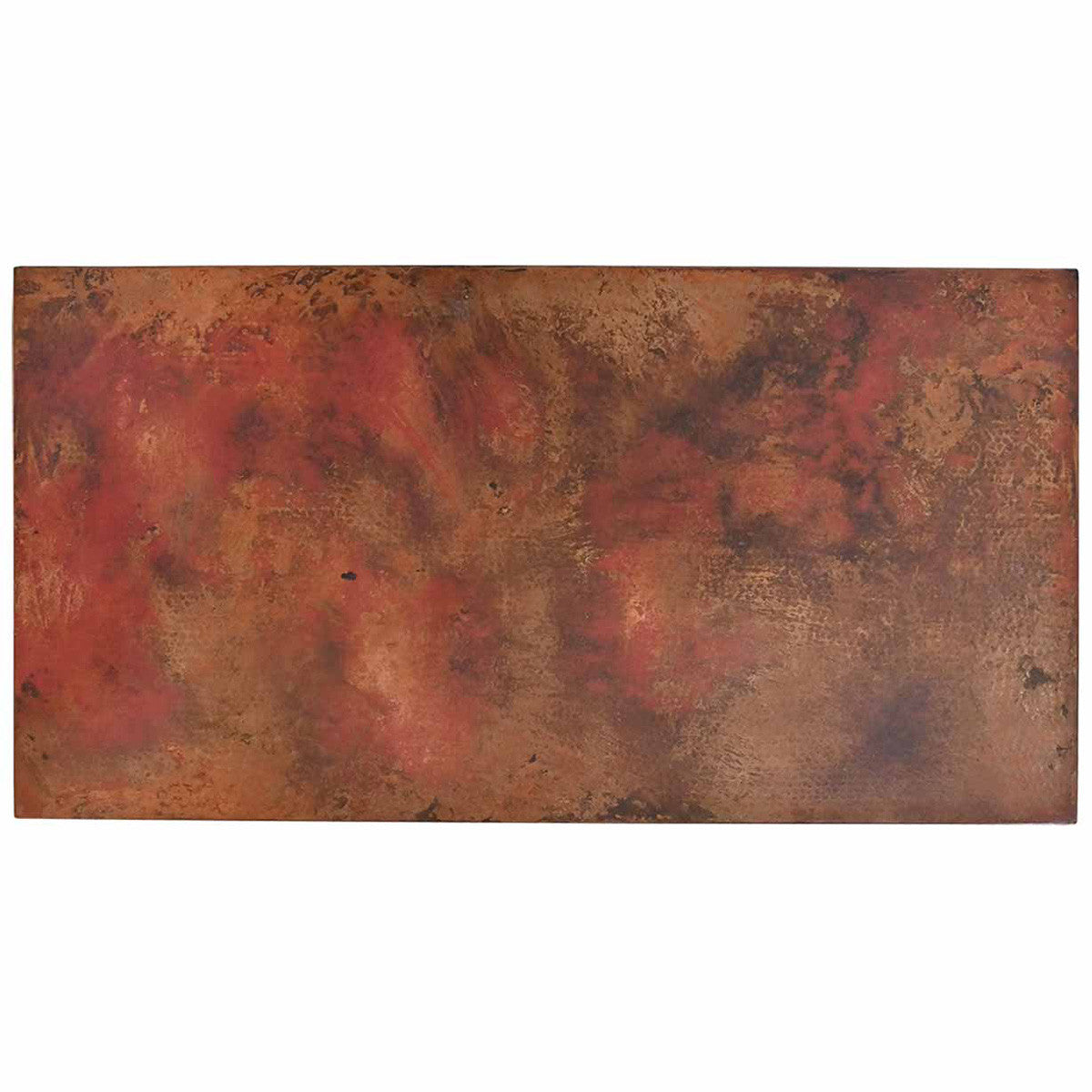 Del City Iron Dining Table with Copper Top