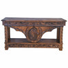 Spirit Lift-Top Console with Hand Carved Horse Detail